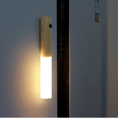 Dafify LED USB Magnetic Wood Wireless Night Light